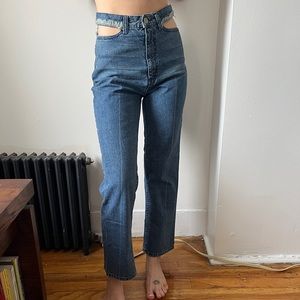 Rachel Comey Lenox High-Rise Cutout Jeans